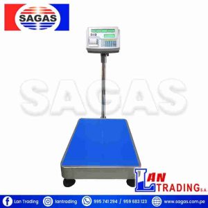 BALANZA DE PLATAFORMA TIPO CAJA REGISTRADORA MARCA: SAGAS MODELO:LXK3100-A1